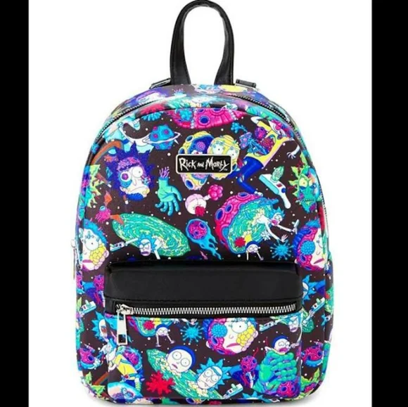 Bioworld Bags Bioworld Rick Morty Black Mini Backpack Poshmark
